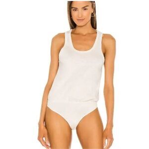 FREE PEOPLE INTIMATELY NWT Tee Off Thong Bodysuit -ivory- size‎ XS OB1297817